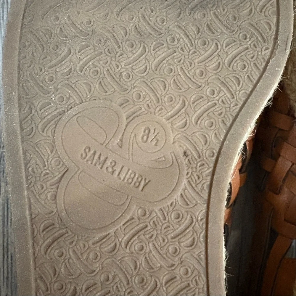 Sam & Libby Asha Huarache Espadrilles Sandal Womens Sz 8.5 Brown Coastal Cowgirl